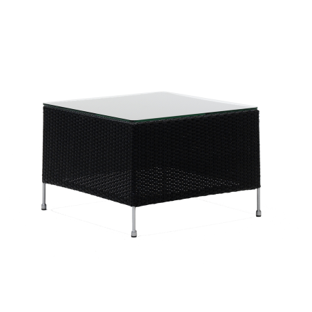 Orion outdoor coffee table with glass top