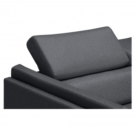 Lulu Corner Sofa Right Fixed Metal Legs Headrests