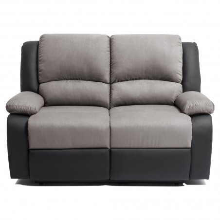 9121 Manual 2-Seater PU Microfiber Relaxation Sofa