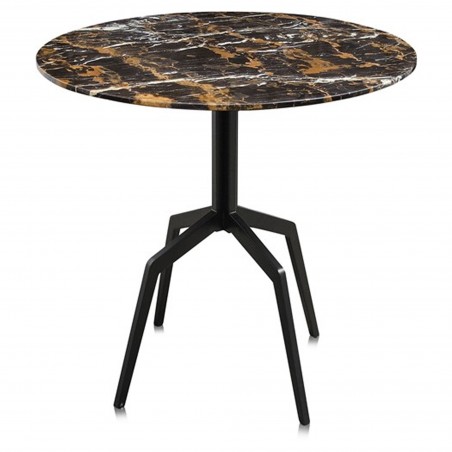 Razor dining table in reinforced marble