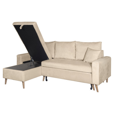 Artik Reversible Velvet Corner Sofa