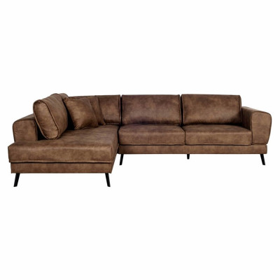 Imperial Left Corner Sofa Industrial Style Fabric Convertible With 2 Chests