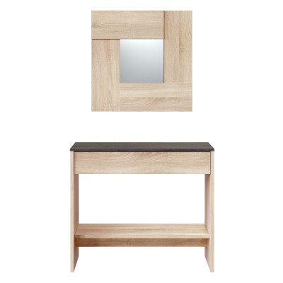 Amanda console with drawer and mirror