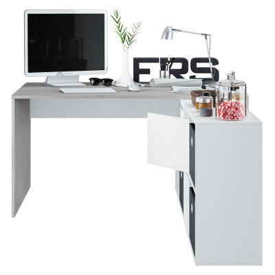 FOBUR4606A desk with multi-position pedestals