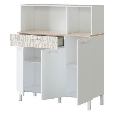 FOCUI9931 kitchen sideboard with 3 doors and 1 drawer