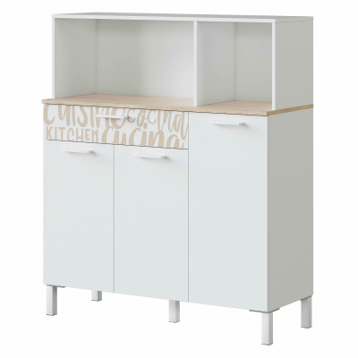 FOCUI9931 kitchen sideboard with 3 doors and 1 drawer