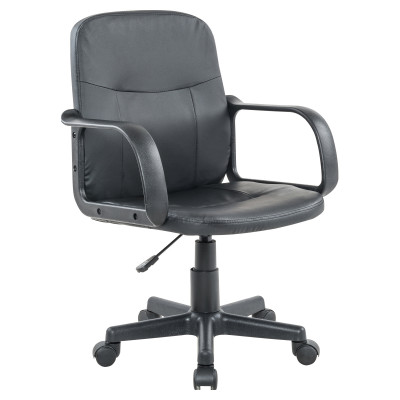 Alto office chair in faux leather with wheels