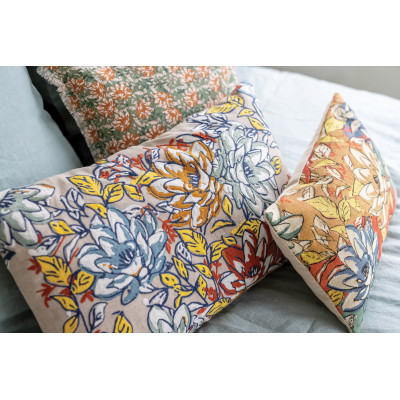 Alba embroidered cushion