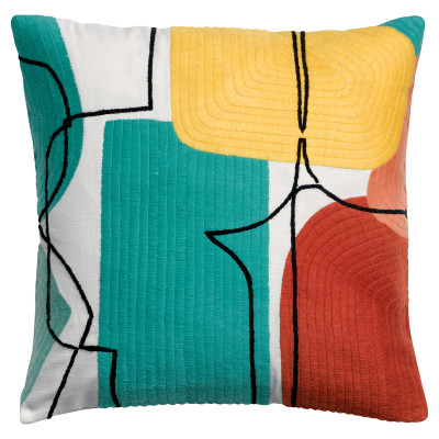 Romane embroidered cushion