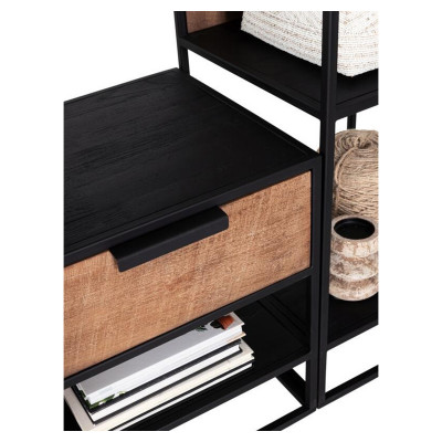 Cosmo bookcase with large shelf