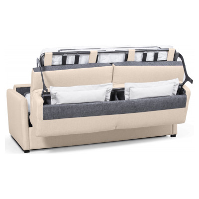 Alice 3-seater sofa bed express fabric sleeping system with 140x190 mattress