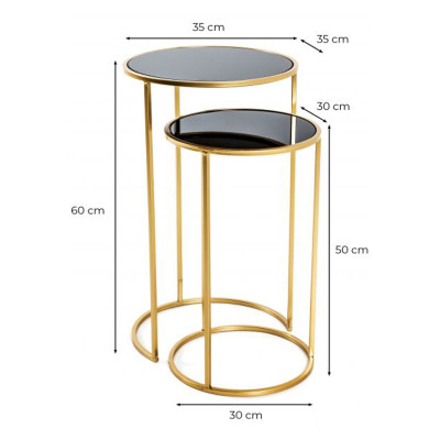 Set of 2 Marcia side tables