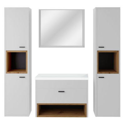 Olie bathroom set with 2 columns and 1 mirror