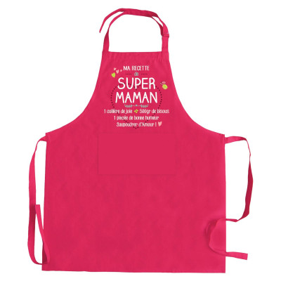 Cooking apron My Super Mom Recipe