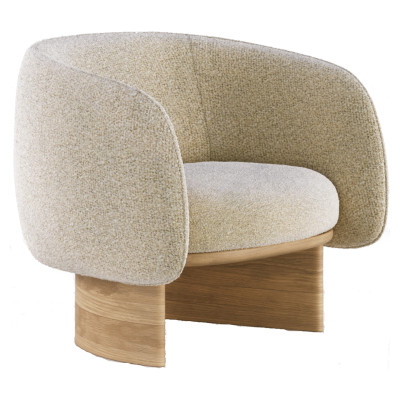 Nido oak lounge chair