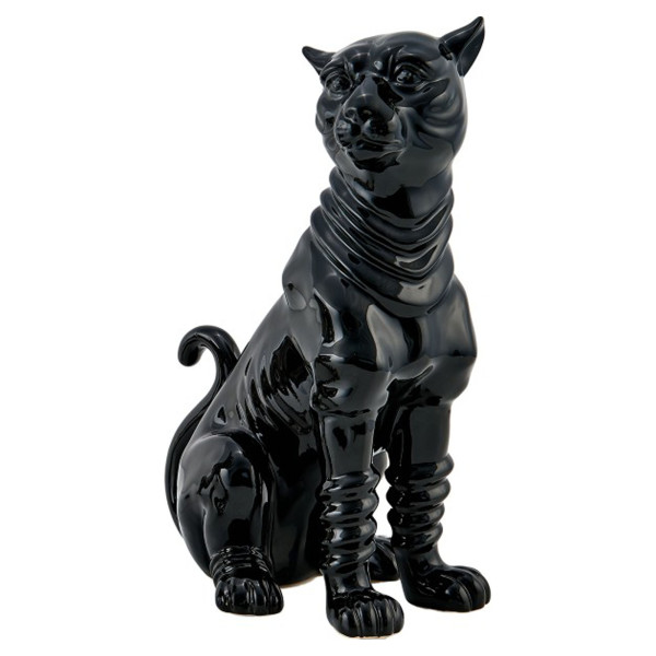 Seated Panther sculpture