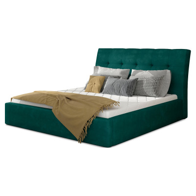 Inge bed with a wooden frame