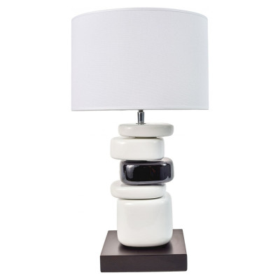 Black and white unstructured lamp 12107