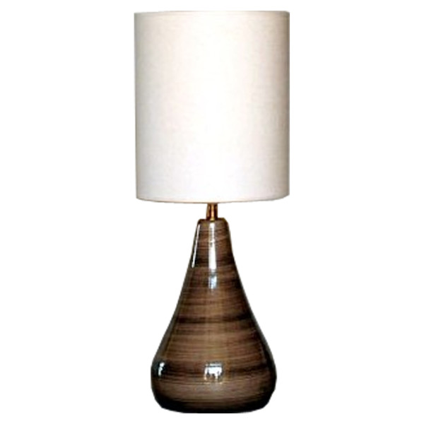 11654 brown ceramic lamp