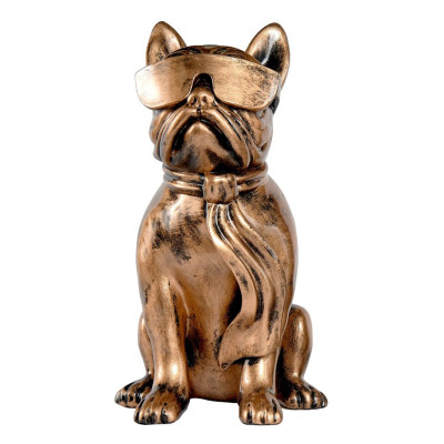 Patinated Dog Sculpture