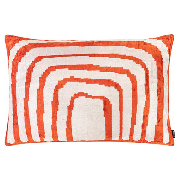 Ikat cushion with...