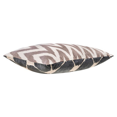 Ikat cushion with round patterns