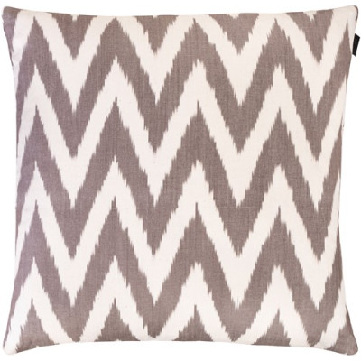 Ikat cushion with tiger skin patterns