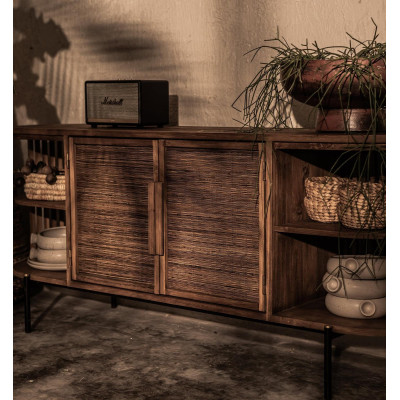 Coco sideboard with 2 doors and 4 racks