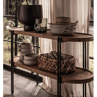 Coco side table with 2 trays