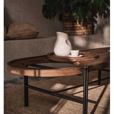 Coco coffee table with tray