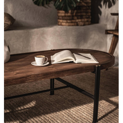Coco coffee table with tray