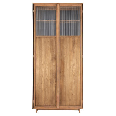 Motion wardrobe with 2 glass doors