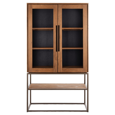 Karma cabinet with 2 doors and 1 open rack