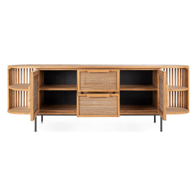 Coco sideboard with 2 doors, 2 drawers and 4 racks