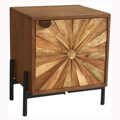 Surat bedside table with door opening on the right