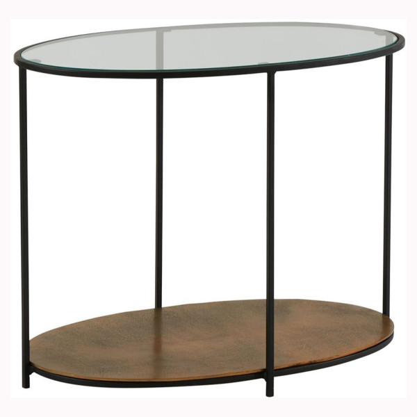 Leonia oval pedestal table