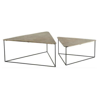Triangle coffee table set of 2