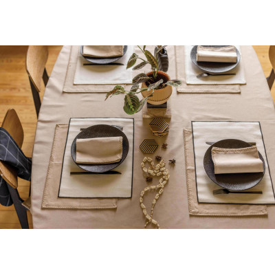 Laora set of 2 recycled placemats