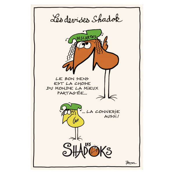 Shadoks Le Bon Sens Tea Towel