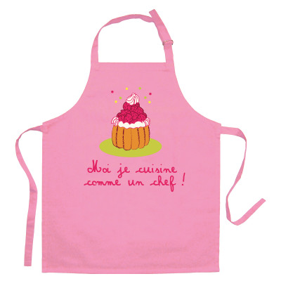 I cook like a chef kid's cooking apron