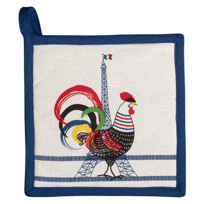 French Cocorico recycled potholder