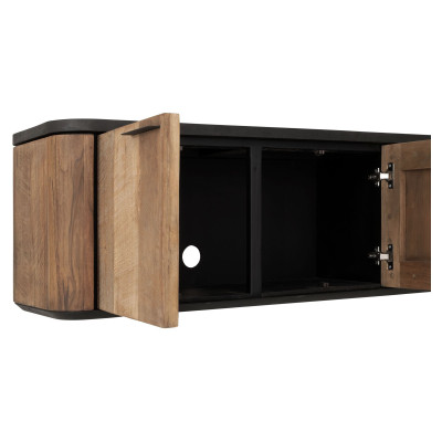 Soho wall-hung TV stand with 2 doors and 2 drawers