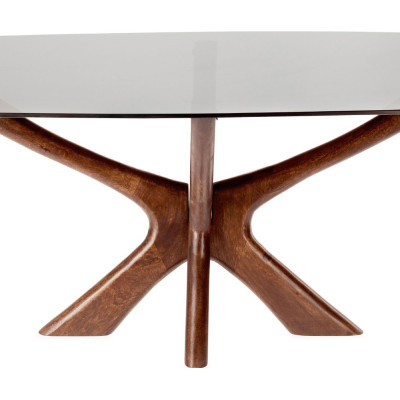 Madera coffee table with crossed legs