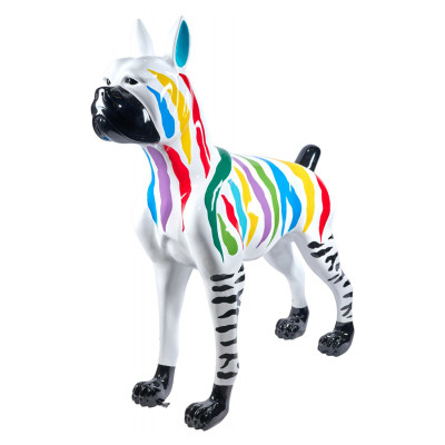 Urus zebra outdoor dog sculpture
