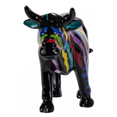 Rosalie zebra cow sculpture