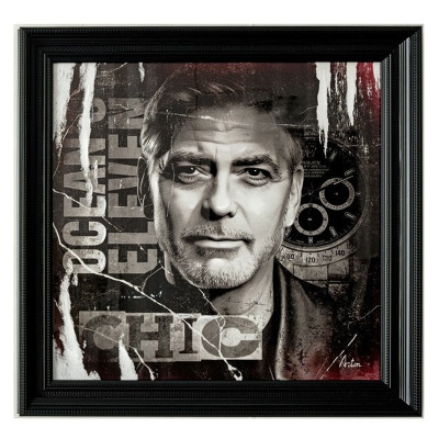 Georges Clooney painting
