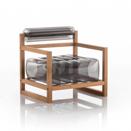 Eko Yoko armchair with wooden frame