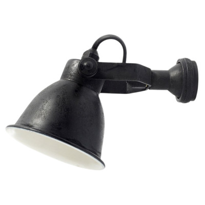 15360 lampada da parete patinata nero opaco