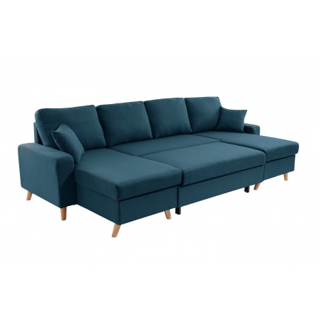 “Artiku Convertible” panoraminė sofa su 2 skryniomis