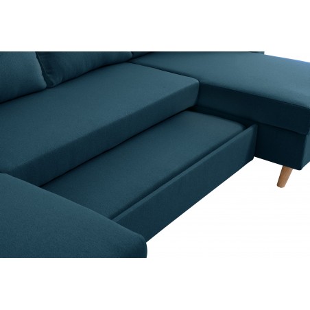 “Artiku Convertible” panoraminė sofa su 2 skryniomis